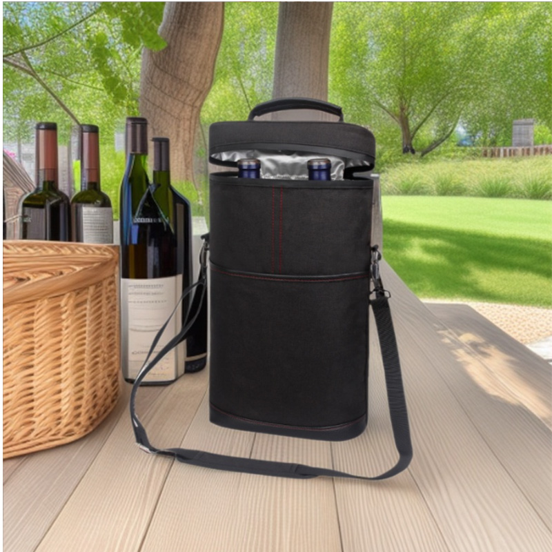 Wine Beer Spirits - Taşınabilir Açık Hava Şarap Soğutucu Çantası,
