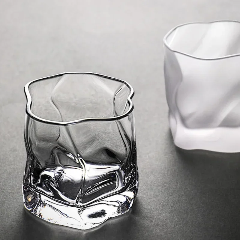 Wine Beer Glass Set - Buz Desenli Katlanır Kağıt ile Yaratıcı