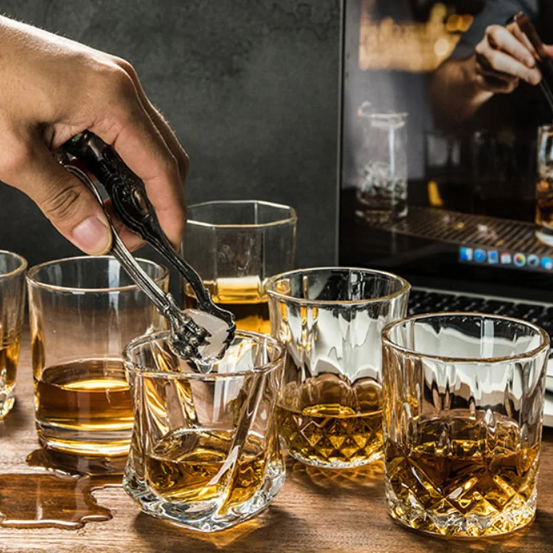 Wine Beer Spirits - Şeffaf El Yapımı şarap bardağı Avrupa