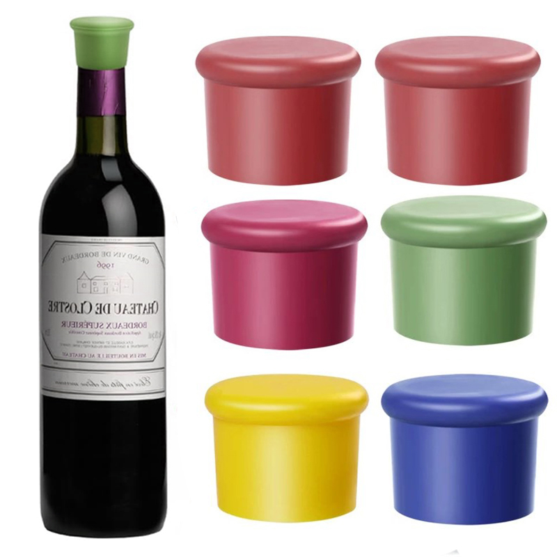 Wine Beer Spirits - 1/5 adet şarap tıpaları yeniden kullanılabilir