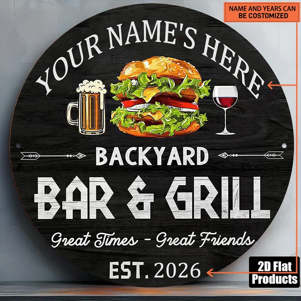 Wine In Beer Name - [2D Düz] 1 adet Özel İsimli