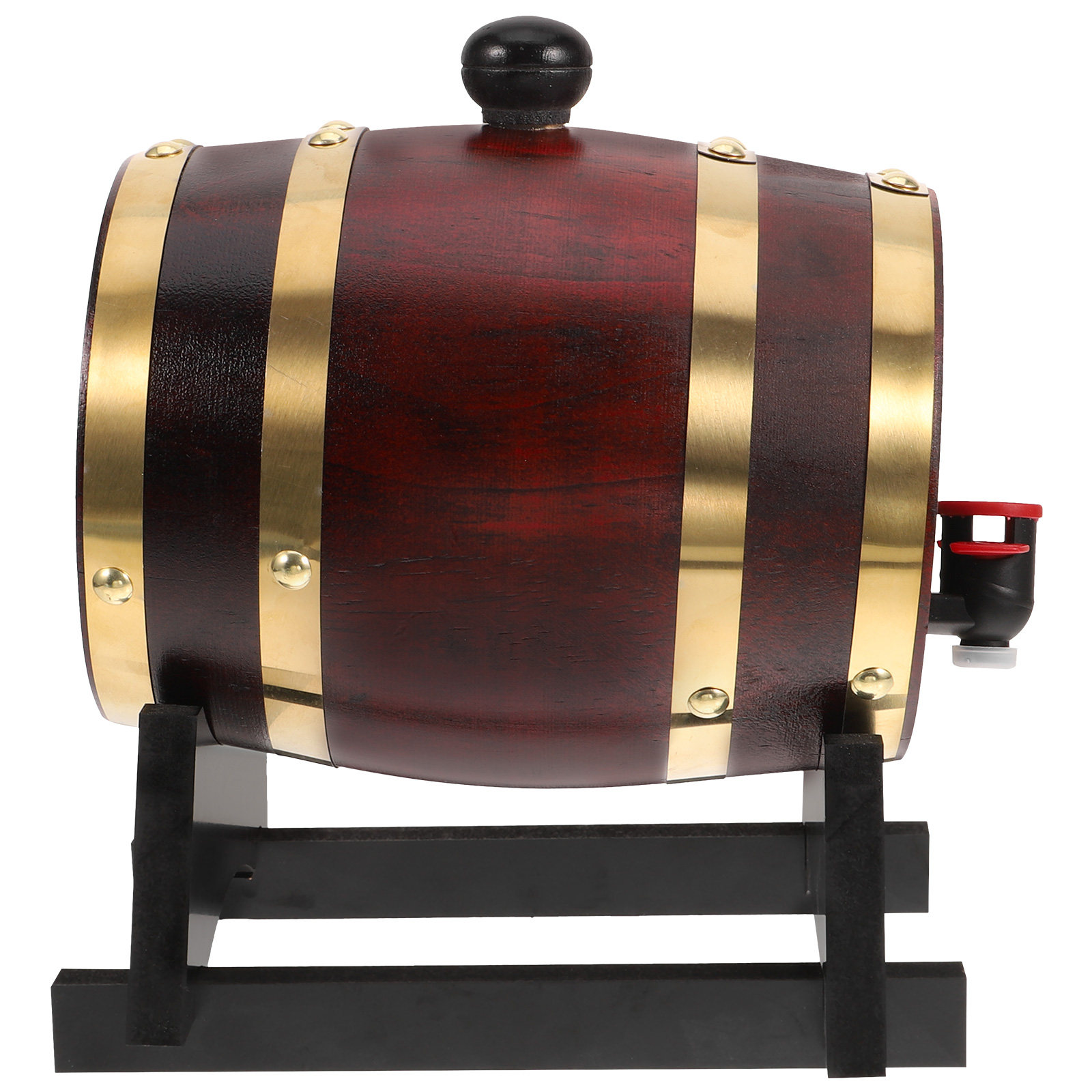 Wine Beer Red - 1 Set Ahşap Şarap Fıçısı 1L