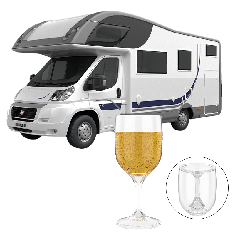 Wine & Beer Packages - Katlanır Şarap Bardağı Şeffaf Gıda Sınıfı