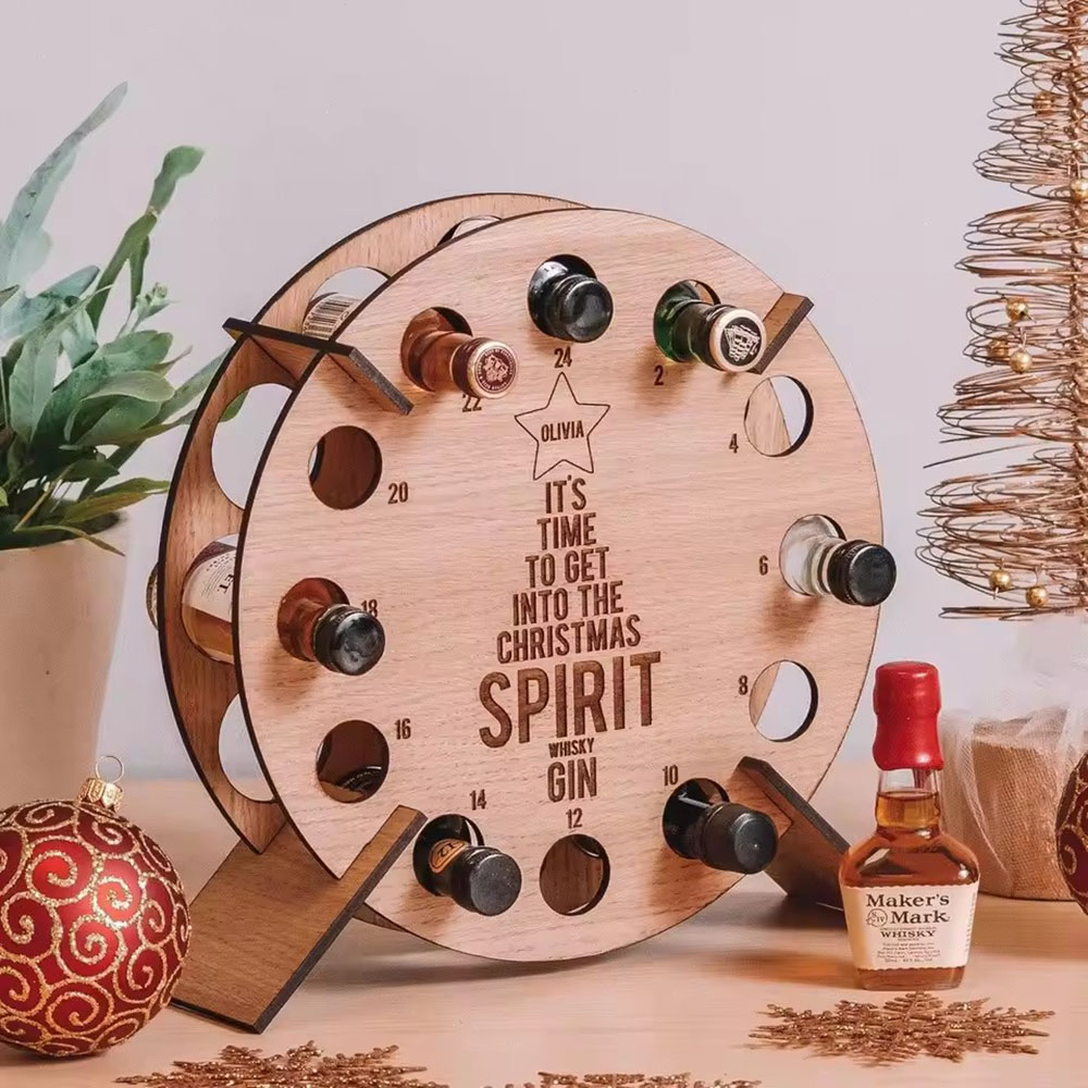Noel Ağacı Ahşap Şarap Rafı Za - Craft Beer & Wine U- incelemesi ve fiyatı