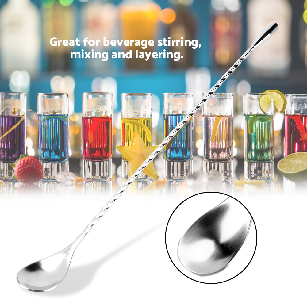 Paslanmaz Çelik Bar Kaşığı Uzu - Bar Spoon Twisted incelemesi ve fiyatı