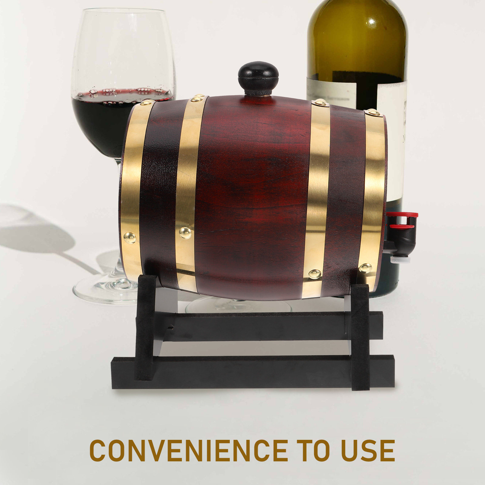 1 Set Ahşap Şarap Fıçısı 1L Kı - Wine Beer Red incelemesi ve fiyatı