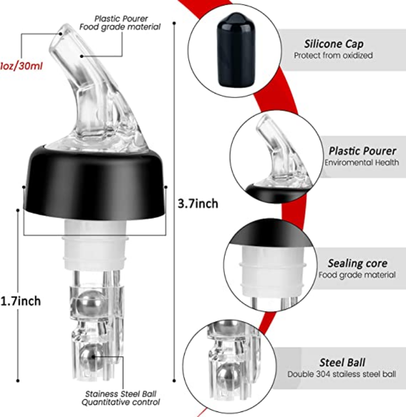 30 ml otomatik ölçülen şişe Po - Spirit Measure Jigger incelemesi ve fiyatı