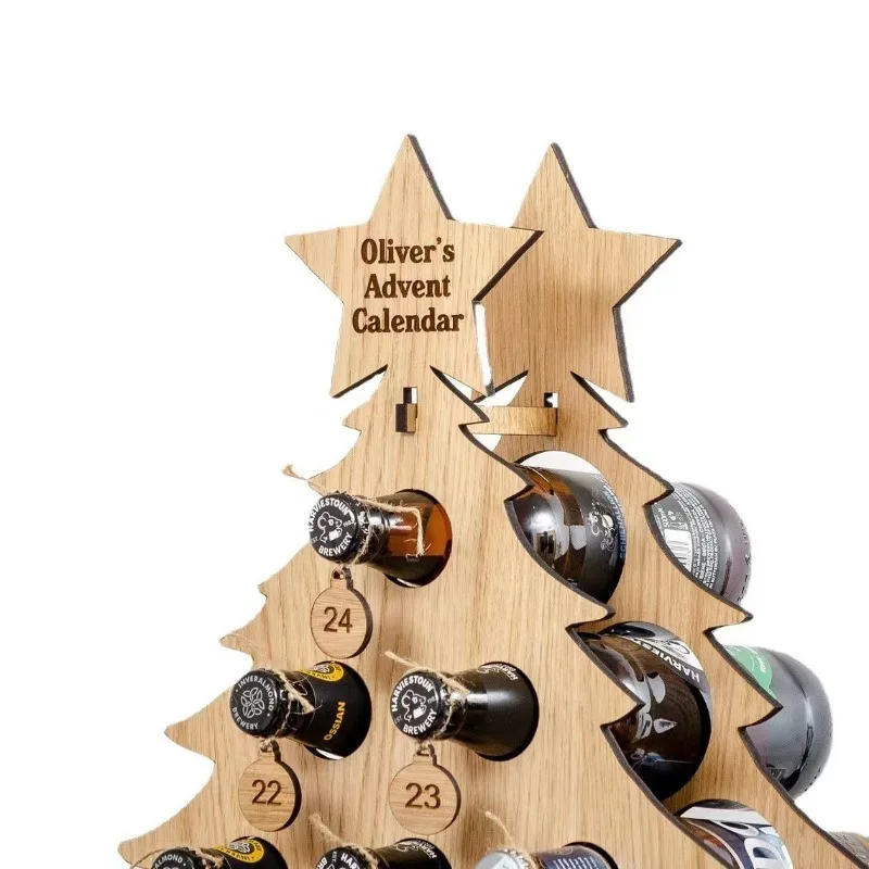 Noel ağacı ahşap şarap rafı za - Craft Beer & Wine U- incelemesi ve fiyatı